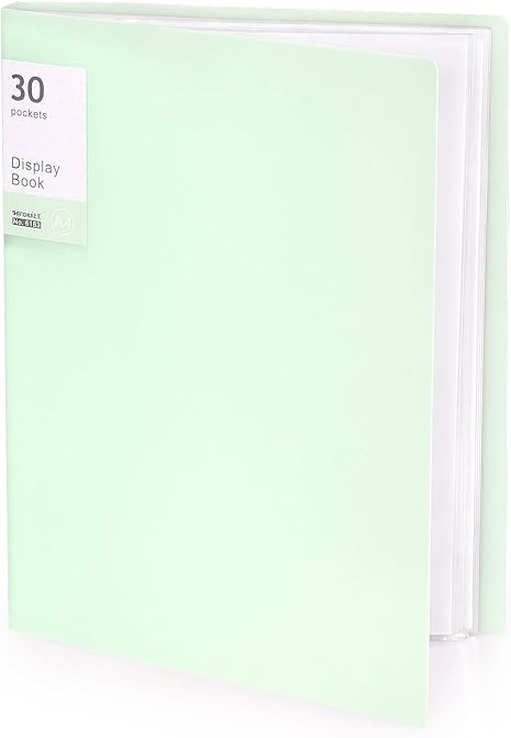 Portfolio Binder with Plastic Sleeves, Pocket Portfolio Folder with Clear Sheet Protectors, Display 60 Pages Book, Presentation Book for Artwork, Document Organizer, 1 Pack