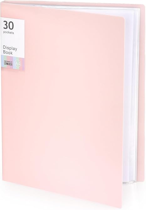 Portfolio Binder with Plastic Sleeves, Pocket Portfolio Folder with Clear Sheet Protectors, Display 60 Pages Book, Presentation Book for Artwork, Document Organizer, 1 Pack