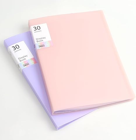 Portfolio Binder with Plastic Sleeves, Pocket Portfolio Folder with Clear Sheet Protectors, Display 60 Pages Book, Presentation Book for Artwork, Document Organizer, 1 Pack