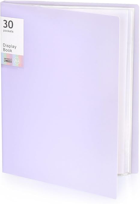 Portfolio Binder with Plastic Sleeves, Pocket Portfolio Folder with Clear Sheet Protectors, Display 60 Pages Book, Presentation Book for Artwork, Document Organizer, 1 Pack
