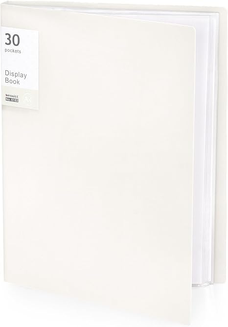 Portfolio Binder with Plastic Sleeves, Pocket Portfolio Folder with Clear Sheet Protectors, Display 60 Pages Book, Presentation Book for Artwork, Document Organizer, 1 Pack