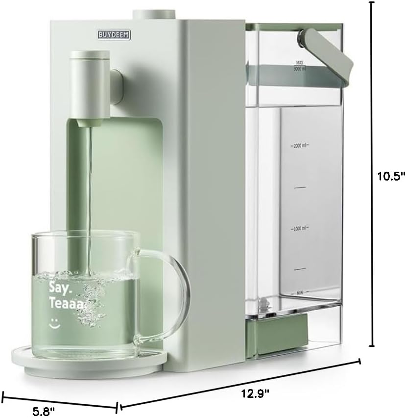 Instant Hot Water Dispenser, Countertop Water Boiler & Warmer for Tea, Coffee and Baby Formula, Adjustable 8 Temperatures & 5 Water Outputs, 3L Water Tank(102oz)