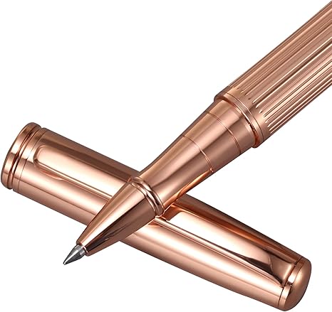 Liquid Ink Rollerball Pen,Essential Business Nice Pens,Metal pen Smooth writing stylish design effortless writing,Luxury pens with gift case for Men & Women