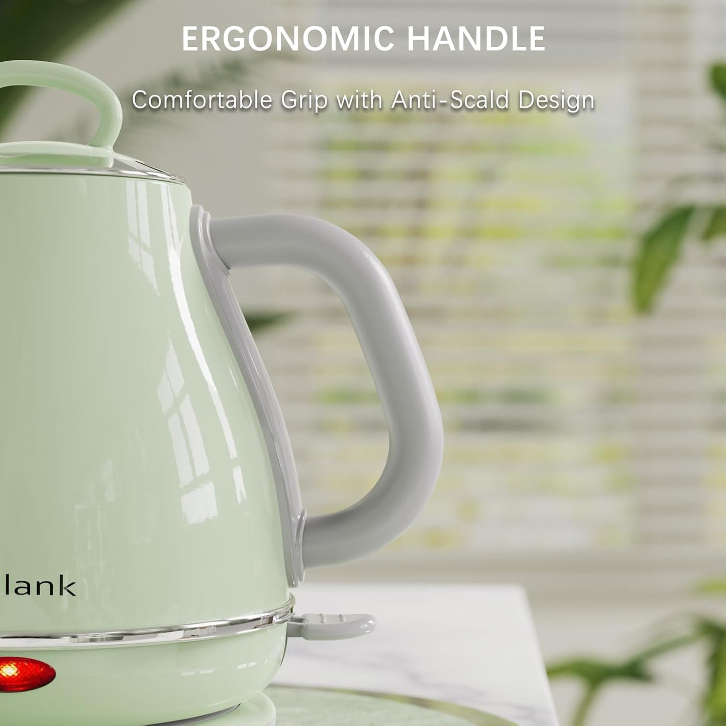 Electric Gooseneck Kettle, 1L 1500WFast Boil, 100% Stainless Steel BPA Free Pour-Over Coffee & Tea Kettle,Water Boiler with Auto Shut & Boil-Dry Protection