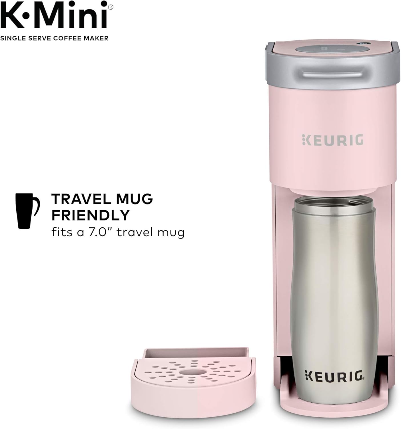 Single Serve K-Cup Pod Coffee Maker, 6 to 12oz Brew size, with Cord Storage, Perfect for Small Spaces