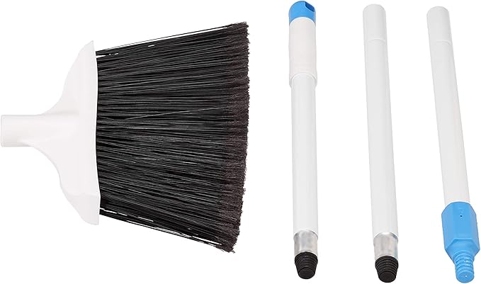 Heavy-Duty Broom, Blue and White
