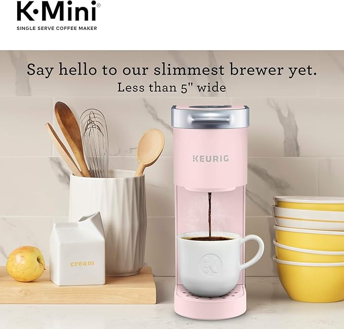 Single Serve K-Cup Pod Coffee Maker, 6 to 12oz Brew size, with Cord Storage, Perfect for Small Spaces