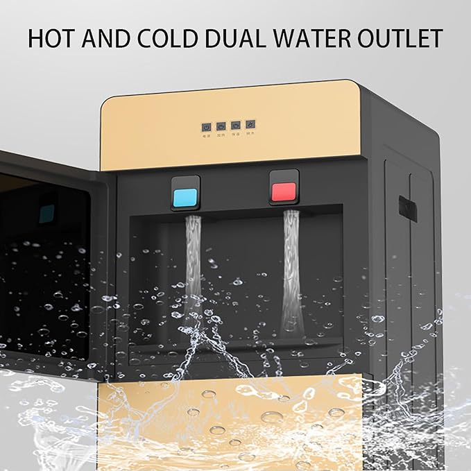 Bottom Loading Waterhot hot and Cold Water dispenser2 TemperaturesAnti-Dry Burning with for Home Office and Other Places Green 12.6in*12.4in*37.4in