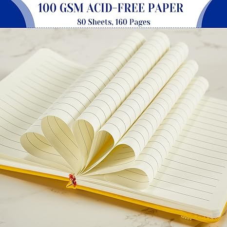 28 Pack Lined Notebook Journal Bulk A5 Hardcover Notebook PU Leather College Ruled Notepad 5.5 x 8.2 Inch Ruled Lined Journal Set With Pen Holder for School Business Work Travel Writing