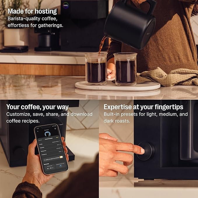 Precision Drip Coffee Maker, Thermal Carafe, Perfect Temperature Control, Bloom Cycle, Single Serve to 10 Cup Capacity