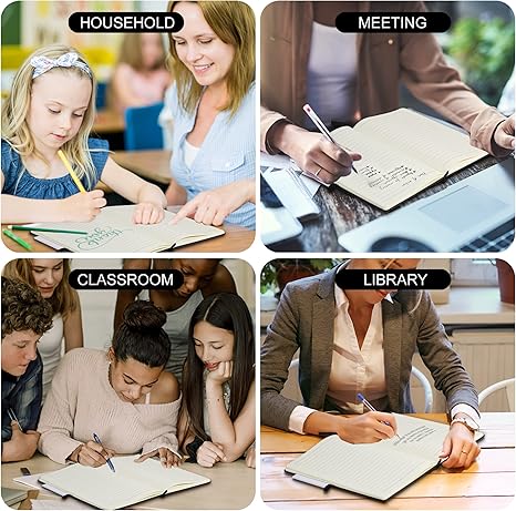 20 Pack Journals for Writing College Ruled Notebooks Journal in Bulk, Hardcover Notebooks (200Pages) for Note Talking, Lined Bullet Journals for Home School Office, 5.7"x8.4"