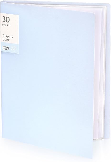 Portfolio Binder with Plastic Sleeves, Pocket Portfolio Folder with Clear Sheet Protectors, Display 60 Pages Book, Presentation Book for Artwork, Document Organizer, 1 Pack
