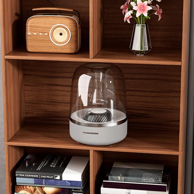6-Tier Book Shelf, Tall Bookshelf with Storage Cabinet, Freestanding Book Display Stand, Oak Finish Wooden Bookcase Brown