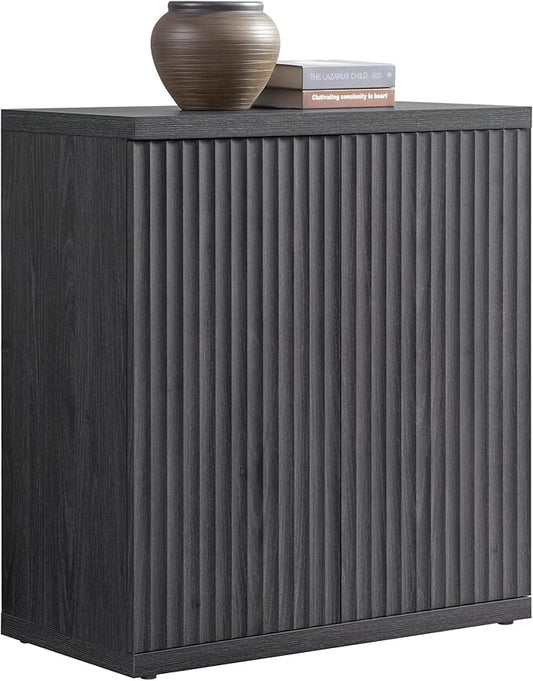 Buffet Cabinet with Storage Accent Sideboard Modern Credenza with Doors & Shelves Fluted Media Console Mid Century Coffee Bar Table for Living Room Kitchen Dining Room Hallway